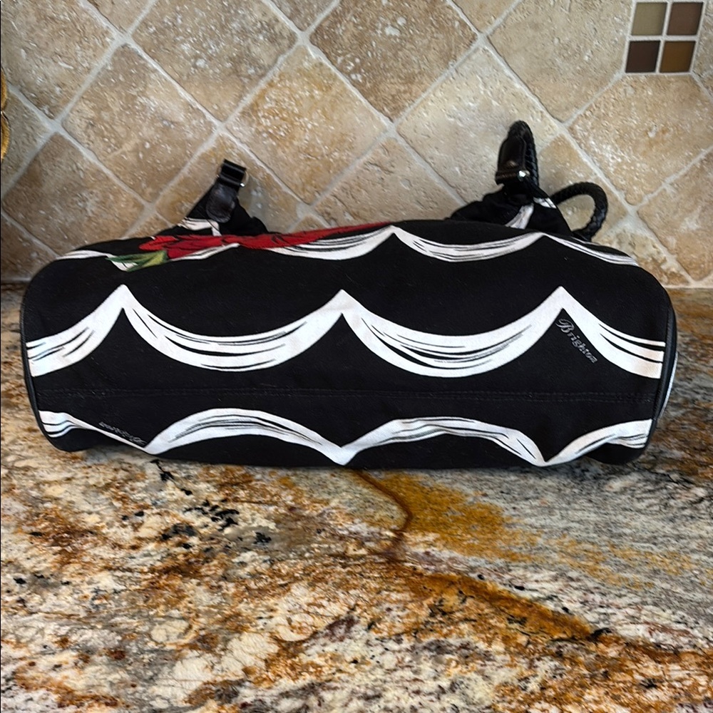 Brighton Black and Red Floral Bag - Picture 3 of 13